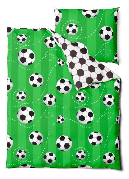 Bawełniana jednoosobowa pościel dziecięca 140x200 cm Soccer – Bonami Selection