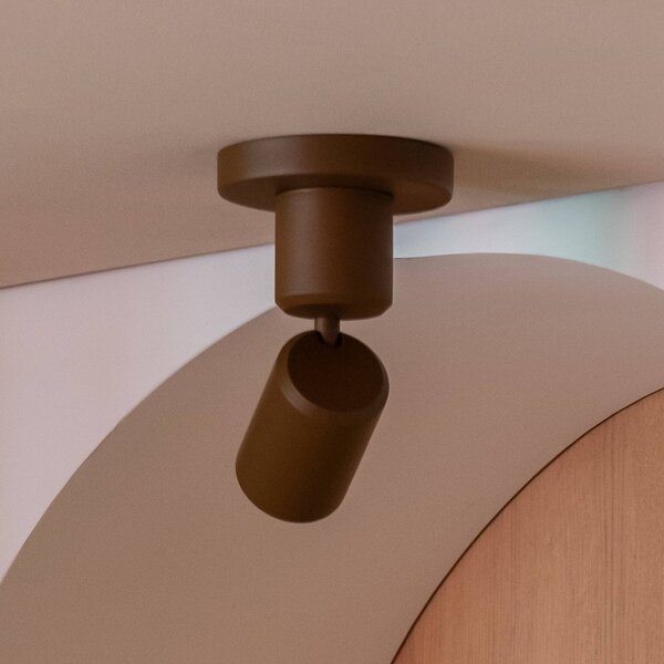 IT´S ABOUT ROMI Lampa sufitowa Milan, możliwość ściemniania, brązowy / rdzawy, salon / jadalnia, aluminium, nowoczesny
