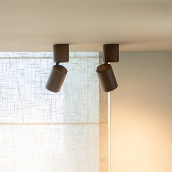 IT´S ABOUT ROMI Lampa sufitowa Milan, możliwość ściemniania, brązowy / rdzawy, salon / jadalnia, aluminium, nowoczesny