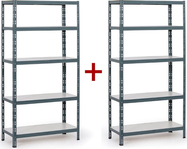 Regał półkowy 1+1 GRATIS, 1790x900x400, nośność 175 kg