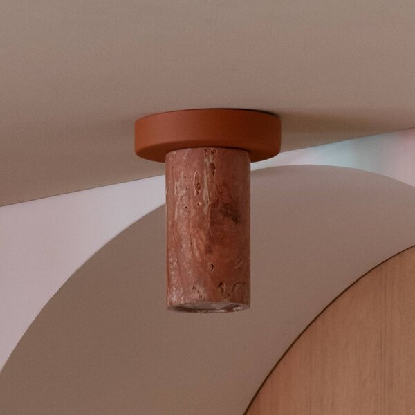 IT´S ABOUT ROMI Lampa sufitowa Tivoli, terracotta, salon / jadalnia, kamień, nowoczesny