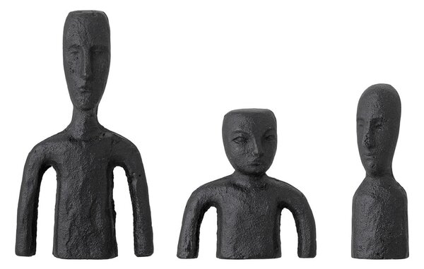 Zestaw 3 metalowych figurek Bloomingville Rhea, wys. 14,5 cm