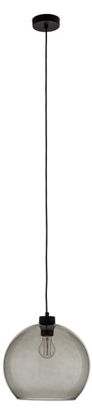 Lampa Wisząca TK Lighting, Cubus, ściemnialny, szary, salon, szkło, nowoczesny