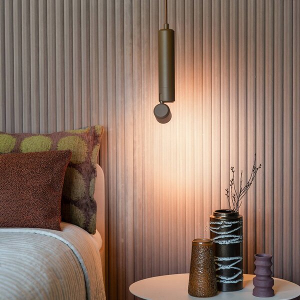 IT´S ABOUT ROMI Lampa wisząca Milan, brązowy / rdzawy, salon / jadalnia, aluminium, nowoczesny