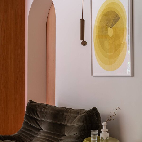 IT´S ABOUT ROMI Lampa wisząca Milan, brązowy / rdzawy, salon / jadalnia, aluminium, nowoczesny