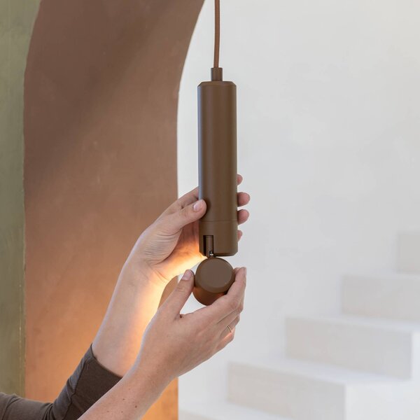 IT´S ABOUT ROMI Lampa wisząca Milan, brązowy / rdzawy, salon / jadalnia, aluminium, nowoczesny