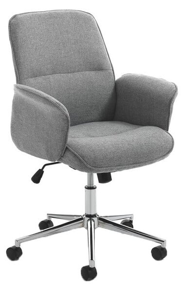 Szare krzesło biurowe Tomasucci Dony, wys. 100 cm