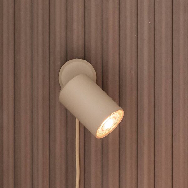 IT´S ABOUT ROMI Kinkiet LED Milan, kremowy / amber, salon / jadalnia, aluminium, nowoczesny