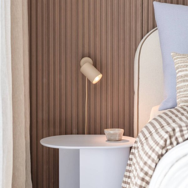 IT´S ABOUT ROMI Kinkiet LED Milan, kremowy / amber, salon / jadalnia, aluminium, nowoczesny