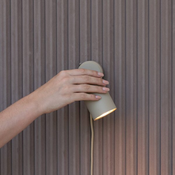 IT´S ABOUT ROMI Kinkiet LED Milan, kremowy / amber, salon / jadalnia, aluminium, nowoczesny