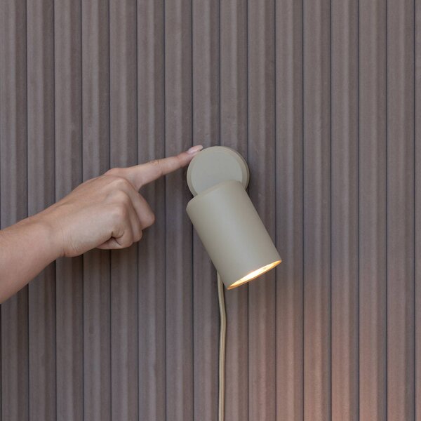 IT´S ABOUT ROMI Kinkiet LED Milan, kremowy / amber, salon / jadalnia, aluminium, nowoczesny