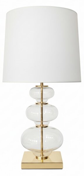 LAMPA NOCNA BIAŁO-ZŁOTA BRISTON