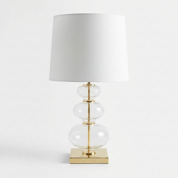 LAMPA NOCNA BIAŁO-ZŁOTA BRISTON