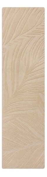 Beżowy wełniany chodnik 60x230 cm Lino Leaf – Flair Rugs