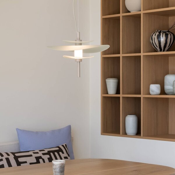 IT´S ABOUT ROMI Lampa wisząca Kyoto, możliwość ściemniania, kremowy / amber, salon / jadalnia, metal, nowoczesny