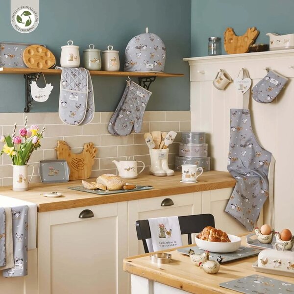 Bawełniana rękawice kuchenne zestaw 2 szt. Hen House – Cooksmart ®