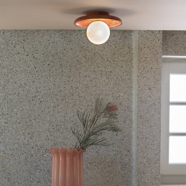 IT´S ABOUT ROMI Lampa sufitowa Tivoli, możliwość ściemniania, terracotta, salon / jadalnia, kamień