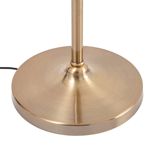 Lampa stojąca Lisbeth Lucande, biały / opal, salon / jadalnia, tkanina / materiał / jedwab, dworkowy / rustykalny