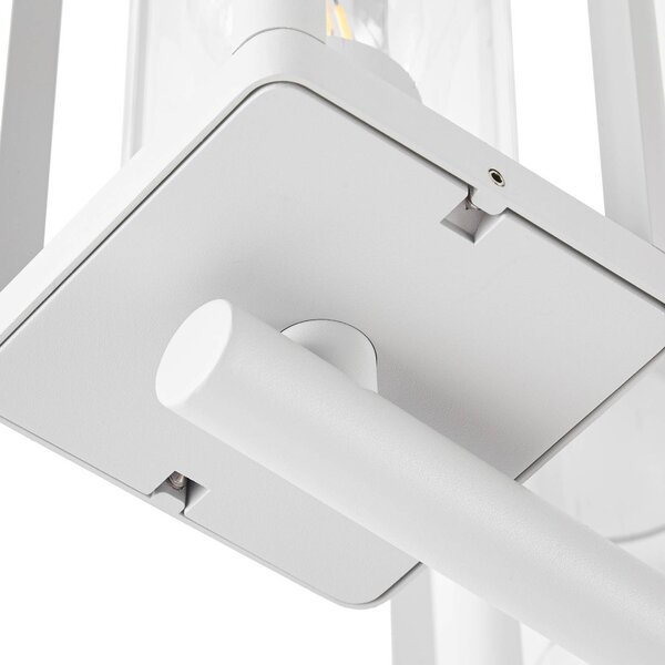 Lampa zewnętrzna Lucande Siveta, wysokość 240 cm, 3-punktowa, jasnoszara Siveta Lucande, możliwość ściemniania, aluminiowy / szary / cynkowy, aluminium