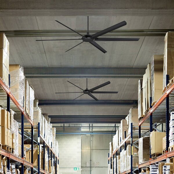 Westinghouse Wentylator sufitowy Widespan, czarny Widespan, czarny, salon / jadalnia, aluminium, nowoczesny