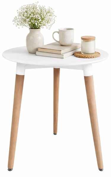 Biały okrągły stół skandynawski 60 cm H9-T64