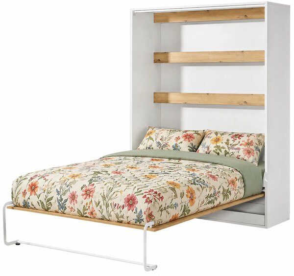 Tapczan pionowy zamykany dąb + czarny 140x200 G9-P67