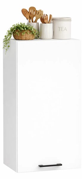 Biała minimalistyczna górna szafka kuchenna 40 cm M3-D03