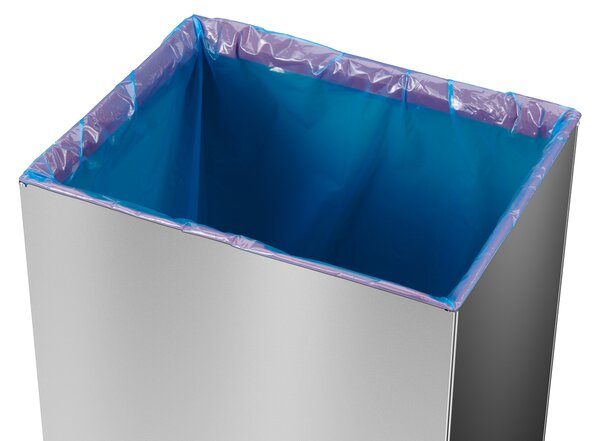 Samozamykający śmietnik na odpady Big-Box XL, 52 l, zbiorczy, nierdzewny polerowany