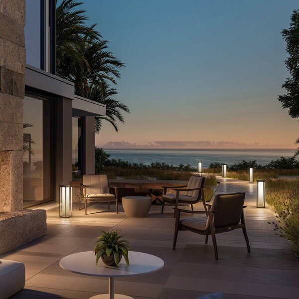 KLEWE Lampa solarna LED RADIA MAXI MOON, antracyt, 50 cm, IP65 MOON, czarny, aluminium, nowoczesny