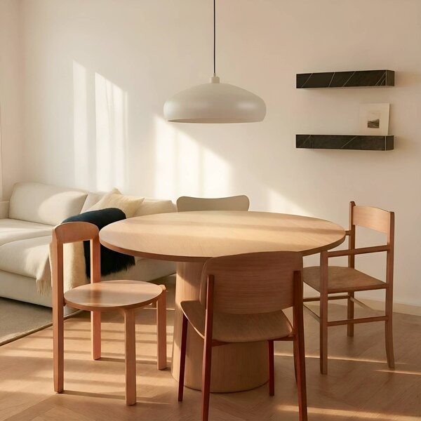 Lampa wisząca Elover Lindby, możliwość ściemniania, kremowy / amber, salon / jadalnia, metal, nowoczesny