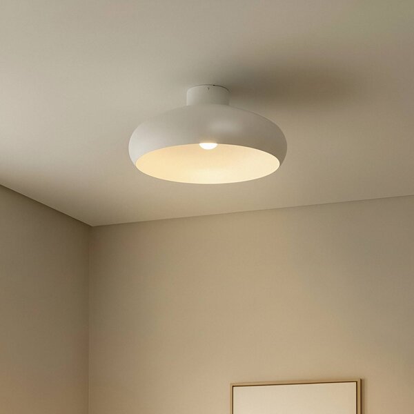 Lampa sufitowa Elover Lindby, możliwość ściemniania, kremowy / amber, salon / jadalnia, metal, nowoczesny