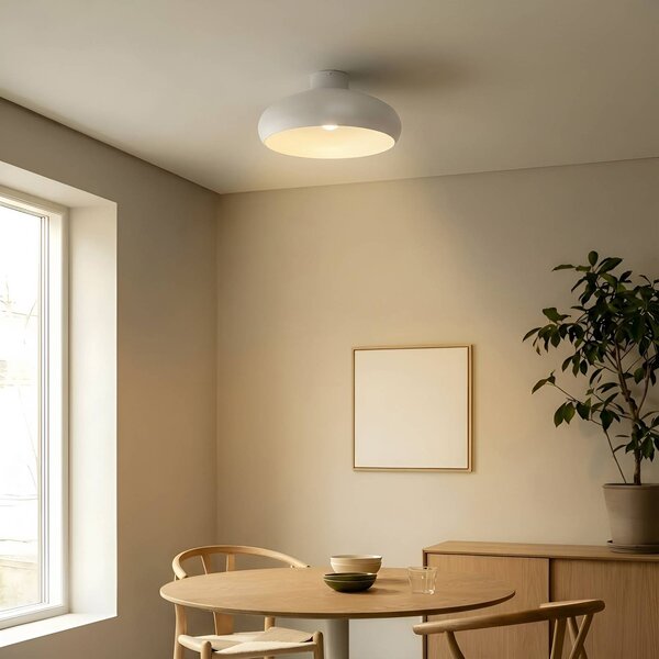 Lampa sufitowa Elover Lindby, możliwość ściemniania, kremowy / amber, salon / jadalnia, metal, nowoczesny