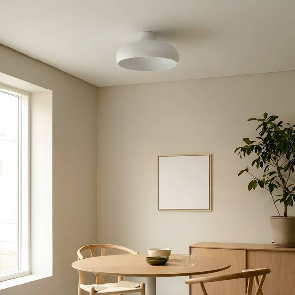 Lampa sufitowa Elover Lindby, możliwość ściemniania, kremowy / amber, salon / jadalnia, metal, nowoczesny