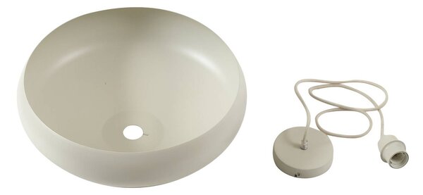 Lampa wisząca Elover Lindby, możliwość ściemniania, kremowy / amber, salon / jadalnia, metal, nowoczesny