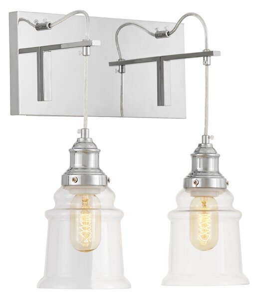 LAMPA ŚCIENNA KINKIET LOFTOWY CHROMOWANY MOLETTI W2