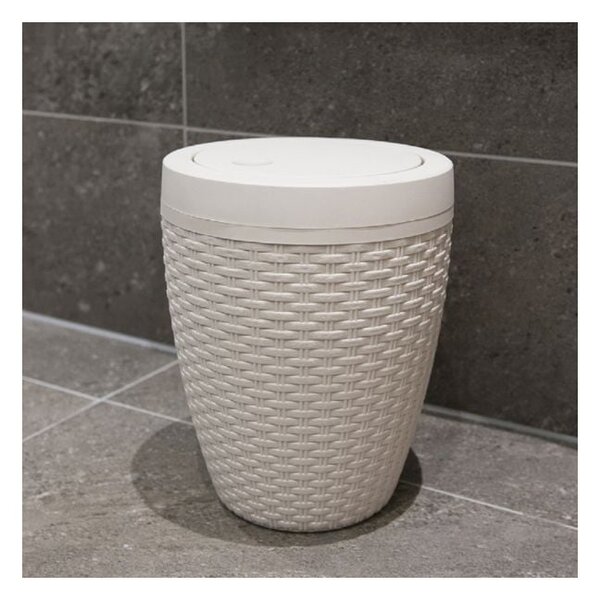 Kremowy kosz łazienkowy Addis Rattan Bath Bin Calico, 5 l
