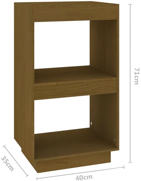 Minimalistyczny drewniany regał miodowy brąz G2-B10