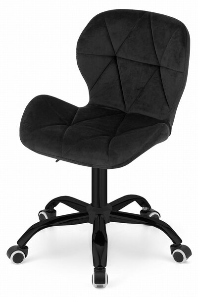 Czarny fotel biurowy NOTO VELVET