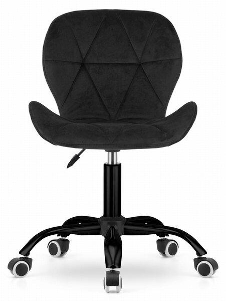 Czarny fotel biurowy NOTO VELVET