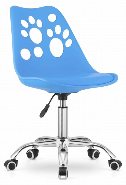 Niebieskie krzesło biurowe PRINT