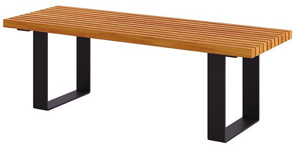 Miejska ławka bez oparcia 180 cm kasztan - Erika 3X