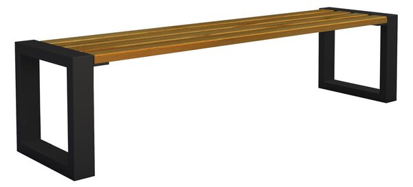 Drewniana ławka klasyczna Norin 3X Black 150cm - 8 kolorów