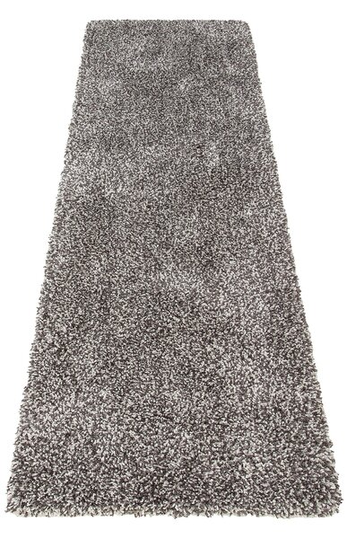 Długi dywan 67x230 cm, szary melanżowy