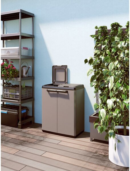 Split Cabinet Basic Kosz do recyklingu - szary KETER 9736