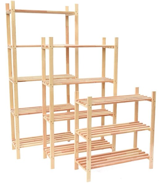 Drewniany regał 75 x 30 x 80 cm ROJAPLAST 1375
