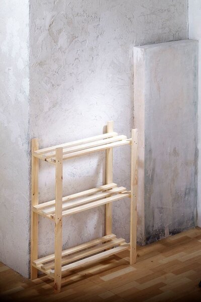 Drewniany regał 75 x 30 x 80 cm ROJAPLAST 1375