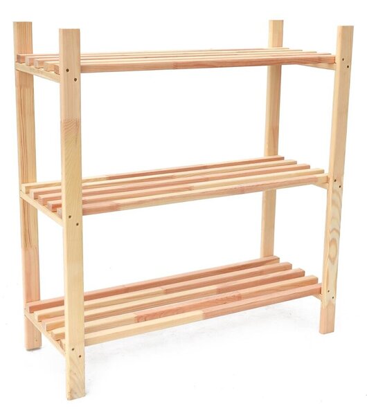 Drewniany regał 75 x 30 x 80 cm ROJAPLAST 1375