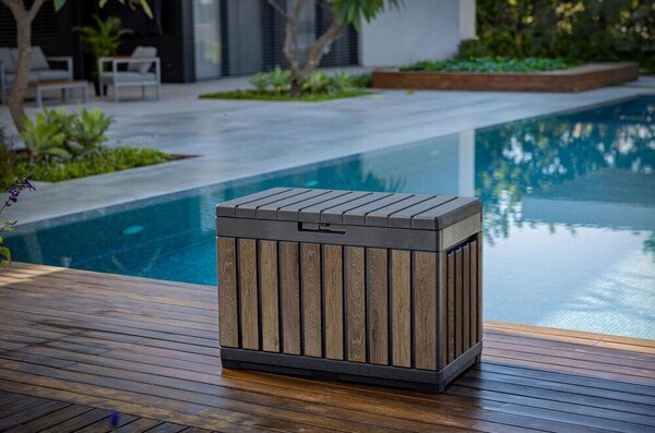 Kentwood Ogrodowy pojemnik do przechowywania 190 l, walnut KETER 263970