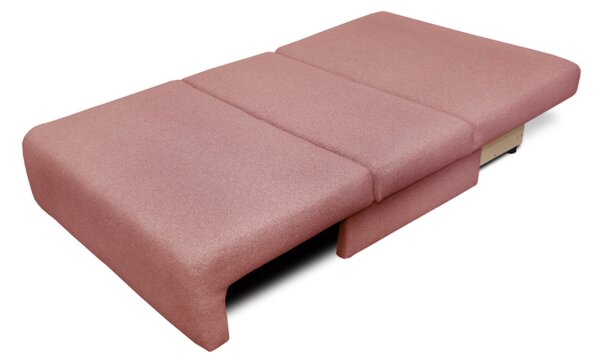 Sofa OKEYA 120 bez boków z funkcją spania, różowa