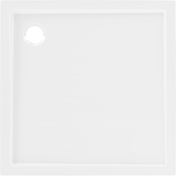Mexen Flow brodzik kwadratowy slim 70 x 70 cm, biały połysk - 46S107070